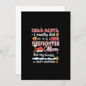 ウォメンズサ親愛ンタクリスマスクリスマスナイスファイアーファイター 招待状 (正面/裏面)