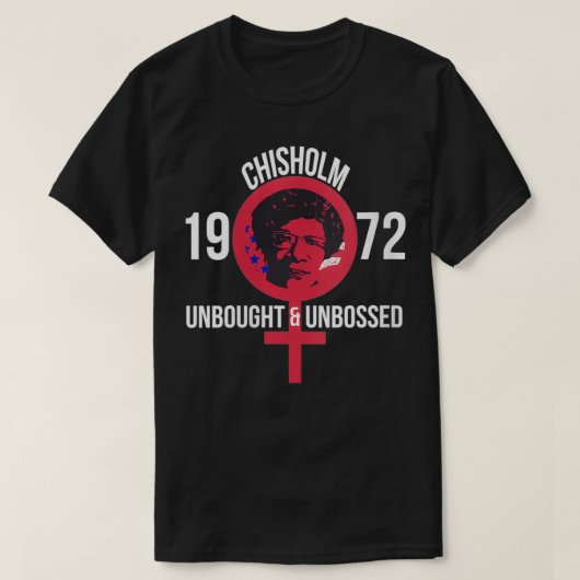 ウォメンズシャーリー・チスホルム1972大統領の年選挙 Tシャツ (デザイン正面)