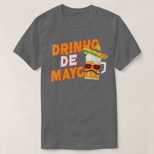 ウォメンズシンコデマヨビールソンブレロサングラスドリン Tシャツ (デザイン正面)