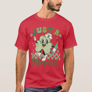 ウォメンズジャストリトルピンチナースSt patricks dayT Tシャツ