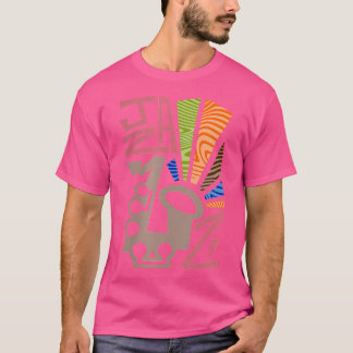 ウォメンズジャズサックス Tシャツ
