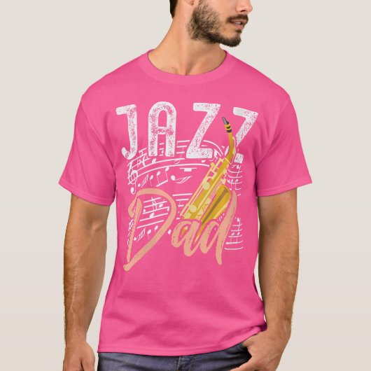 ウォメンズジャズパパ – サクソフォン Tシャツ (正面)