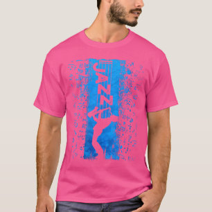 ウォメンズジャズミュージシャンサクソポニストジャズミュージックブルーS Tシャツ