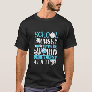ウォメンズスクール救ナースズザワールドワンアイスパック Tシャツ