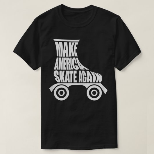 ウォメンズスケートリニューアルローラースケートで滑るかわいい Tシャツ (デザイン正面)