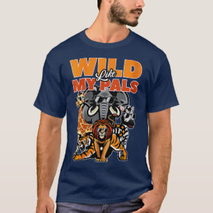 ウォメンズズーキーパー野生動物サファリと動物の野生 Tシャツ