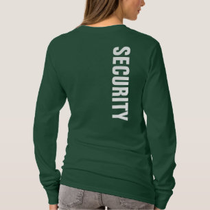 ウォメンズセキュリティTシャツダブルサイドフォレストグリーン Tシャツ