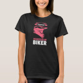 ウォメンズソールガールズ実在ショッピングガールズライドバイクもしくは自転車に乗る人M Tシャツ (正面)