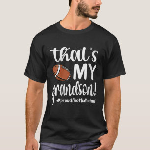 ウォメンズタッツマイ孫誇りを持ったサッカーミミフートブ Tシャツ