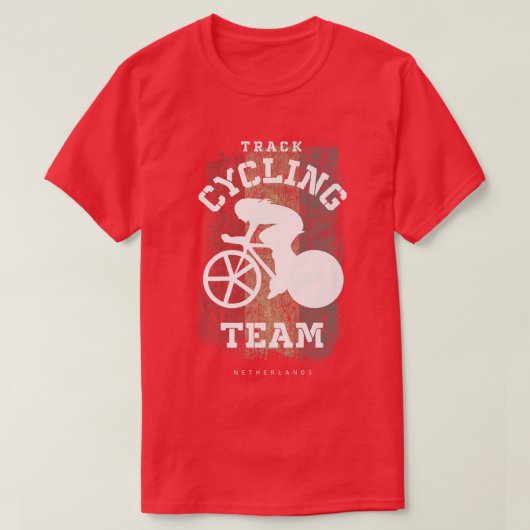 ウォメンズトラックサイクリングオランダロードバイクスピードC Tシャツ (デザイン正面)