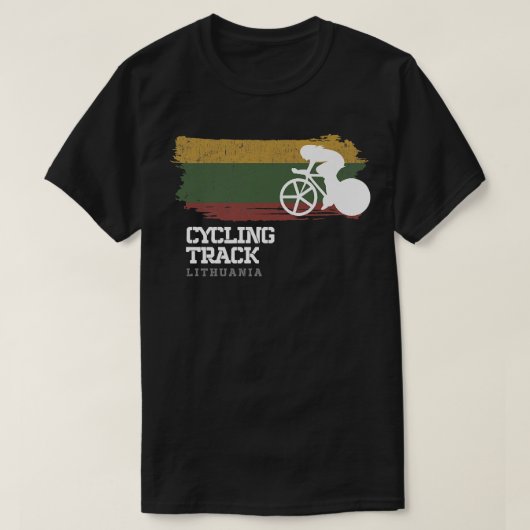 ウォメンズトラックサイクリングリトアニアロードバイクスピードシック Tシャツ (デザイン正面)
