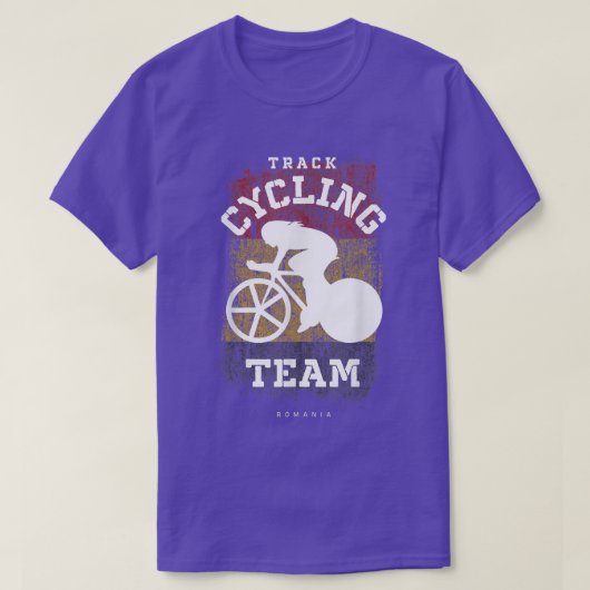 ウォメンズトラックサイクリングルーマニアRoad Bike Speed Cycli Tシャツ (デザイン正面)