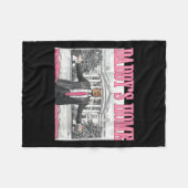 ウォメンズトランプダディスホームホワイトハウス2024 フリースブランケット (正面(横))