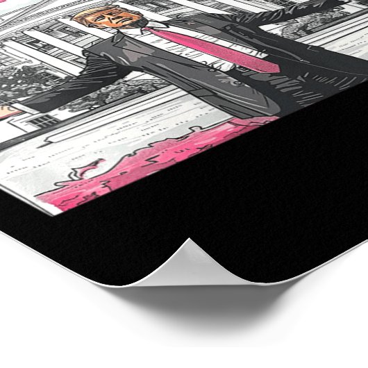 ウォメンズトランプダディスホームホワイトハウス2024 ポスター (角)