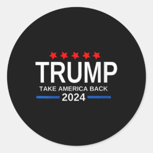 ウォメンズトランプ2024アメリカを取り戻す選挙R ラウンドシール
