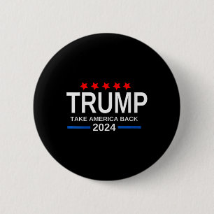 ウォメンズトランプ2024アメリカを取り戻す選挙R 缶バッジ