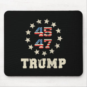 ウォメンズトランプ2024旗(バック)アメリカを連れ戻す マウスパッド