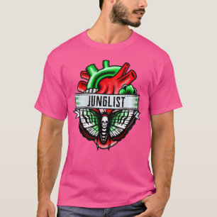 ウォメンズドラムとベース音楽の液体DnbジャングルEdm D Tシャツ