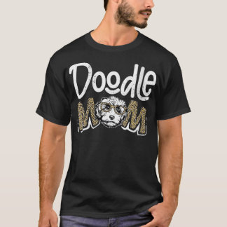 ウォメンズドードルマムヒョウGoldendodle母ダ Tシャツ