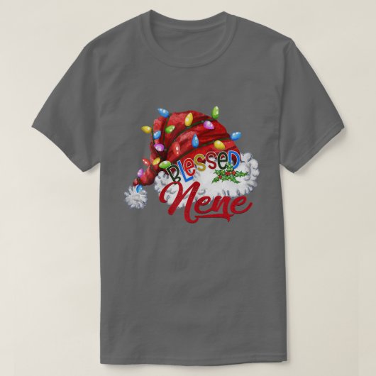 ウォメンズネ賛美ネサンタハットクリスマスライト85 Tシャツ (デザイン正面)
