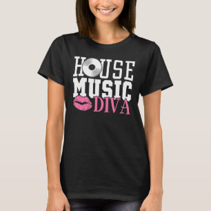 ウォメンズハウスミュージックディヴァ – DJ EDM Rave Music Festival Tシャツ