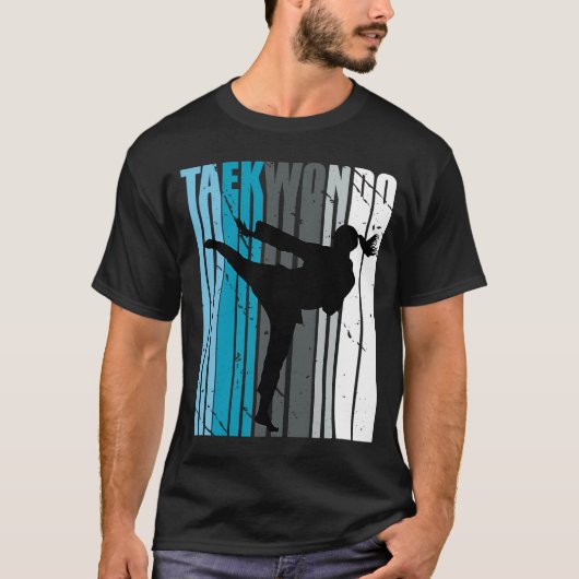 ウォメンズピンクレトロ空手誕生日ブティーン10代の若者 Tシャツ (正面)