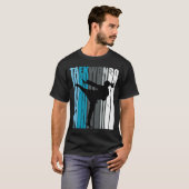 ウォメンズピンクレトロ空手誕生日ブティーン10代の若者 Tシャツ (正面フル)