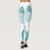 ウォメンズピーコックフェザーカラフルレギンス レギンス (裏面)