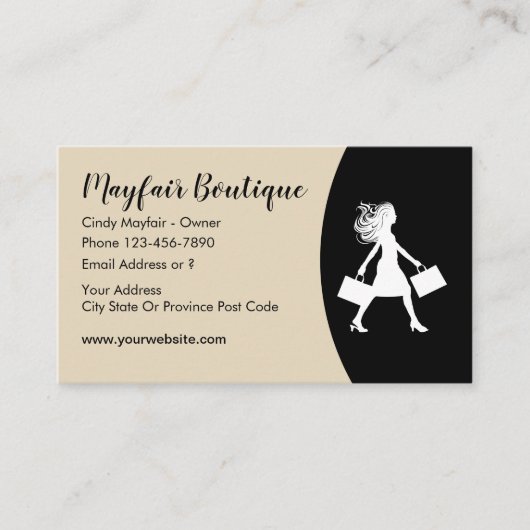 ウォメンズファッション 名刺 (正面)