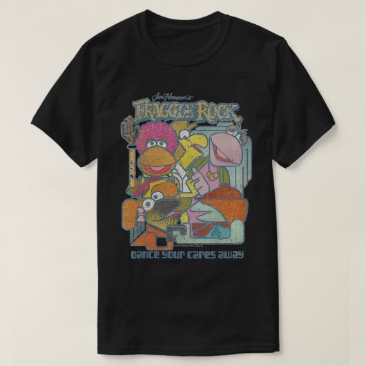ウォメンズフラグルロックフラッグル抽象芸術VNeck Tシャツ (デザイン正面)