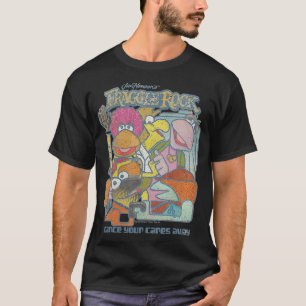 ウォメンズフラグルロックフラッグル抽象芸術VNeck Tシャツ