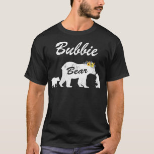 ウォメンズフローラバビーベア、ママの2つのキューブ、バビーB Tシャツ
