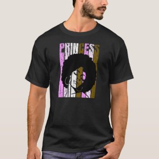 ウォメンズブラックプリンセスアフリカンアメリ誇りを持ったンブラック Tシャツ