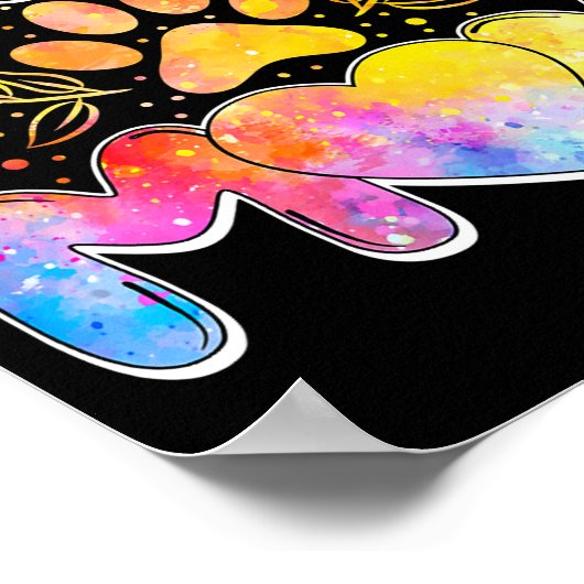 ウォメンズプードルママプードルラバーオーナーおもしろい犬 ポスター (角)