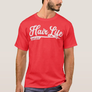 ウォメンズヘアドレッサーギフトヘアライフサロンヘアスタイリス Tシャツ