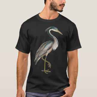 ウォメンズヘロンウォーターバードラバーブルーヘロン沿岸 Tシャツ