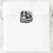 ウォメンズベルナーママ – Bernese Mountain Dog Mom Gift スクエアシール (バッグ)