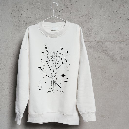 ウォメンズホワイトフローラタウロス スウェットシャツ