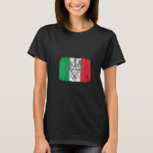 ウォメンズポイタリアンリッシュイタリア国旗ポリスキポルスカIt Tシャツ (正面)
