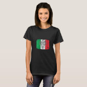 ウォメンズポイタリアンリッシュイタリア国旗ポリスキポルスカIt Tシャツ (正面フル)