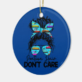 ウォメンズポンツーンヘア気にメッシーバンポンツーンしない セラミックオーナメント (左)