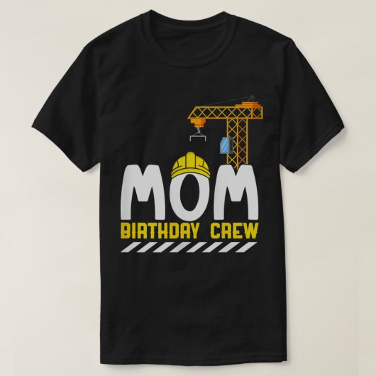ウォメンズママ誕生日クルー建築誕生日ボーイ Tシャツ (デザイン正面)