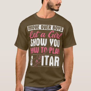 ウォメンズミュージシャンバンドプレーヤーギタリストガールショーホ Tシャツ