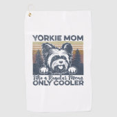 ウォメンズヨークシャーテリアママ_ヨークシャーマママドッグマザーの日 ゴルフタオル (正面)