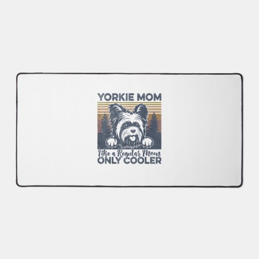 ウォメンズヨークシャーテリアママ_ヨークシャーマママドッグマザーの日 デスクマット (正面)