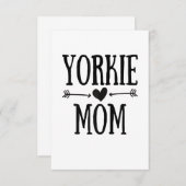 ウォメンズヨークシャーテリアモマイおもしろいルクシャーテリアギフト 出欠カード (正面/裏面)