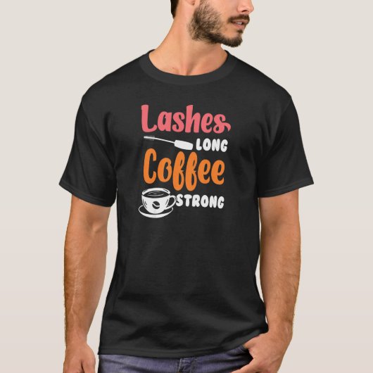 ウォメンズラッシュロングコーヒー強い美容師Uを作る Tシャツ (正面)
