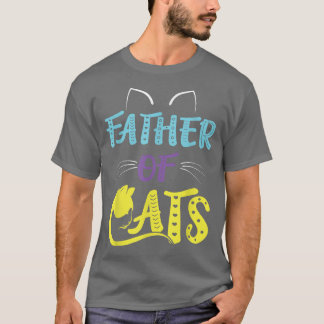 ウォメンズラブキャットホルダー猫好き猫の父親 Tシャツ