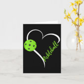 ウォメンズラブピックボール – かわいいピックボールのマッチ カード (黄色い花)