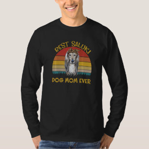 ウォメンズラブルドッグホル最高のドッグママサルーキ Tシャツ